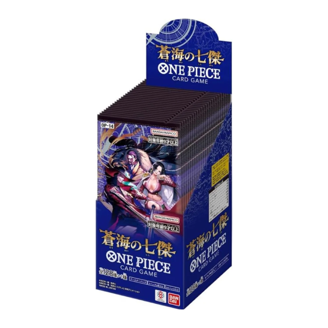 One Piece OP-14 "The Azure Sea's Seven" — Japanese Booster Box