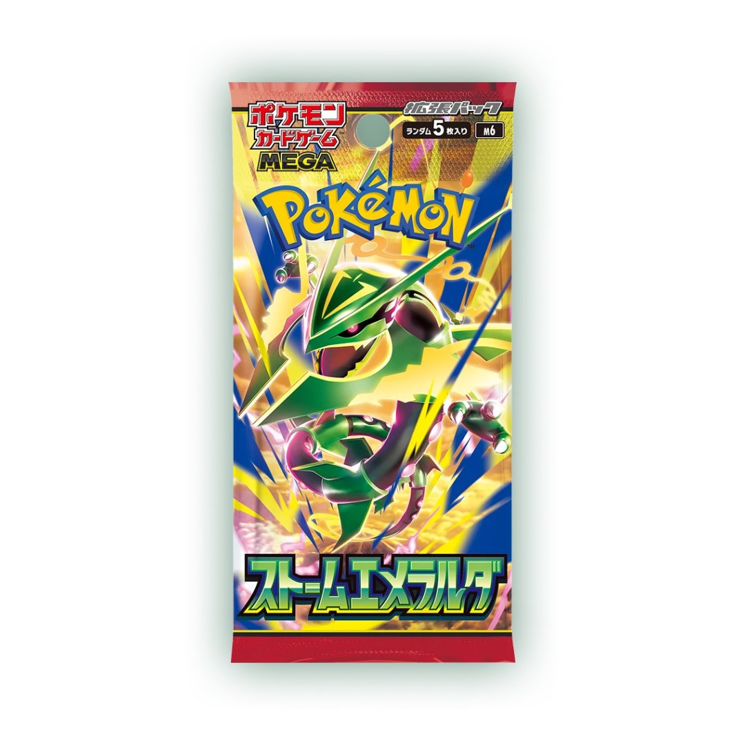 Pokémon Storm Emeralda — Japanese Booster Pack (M6), single sealed pack